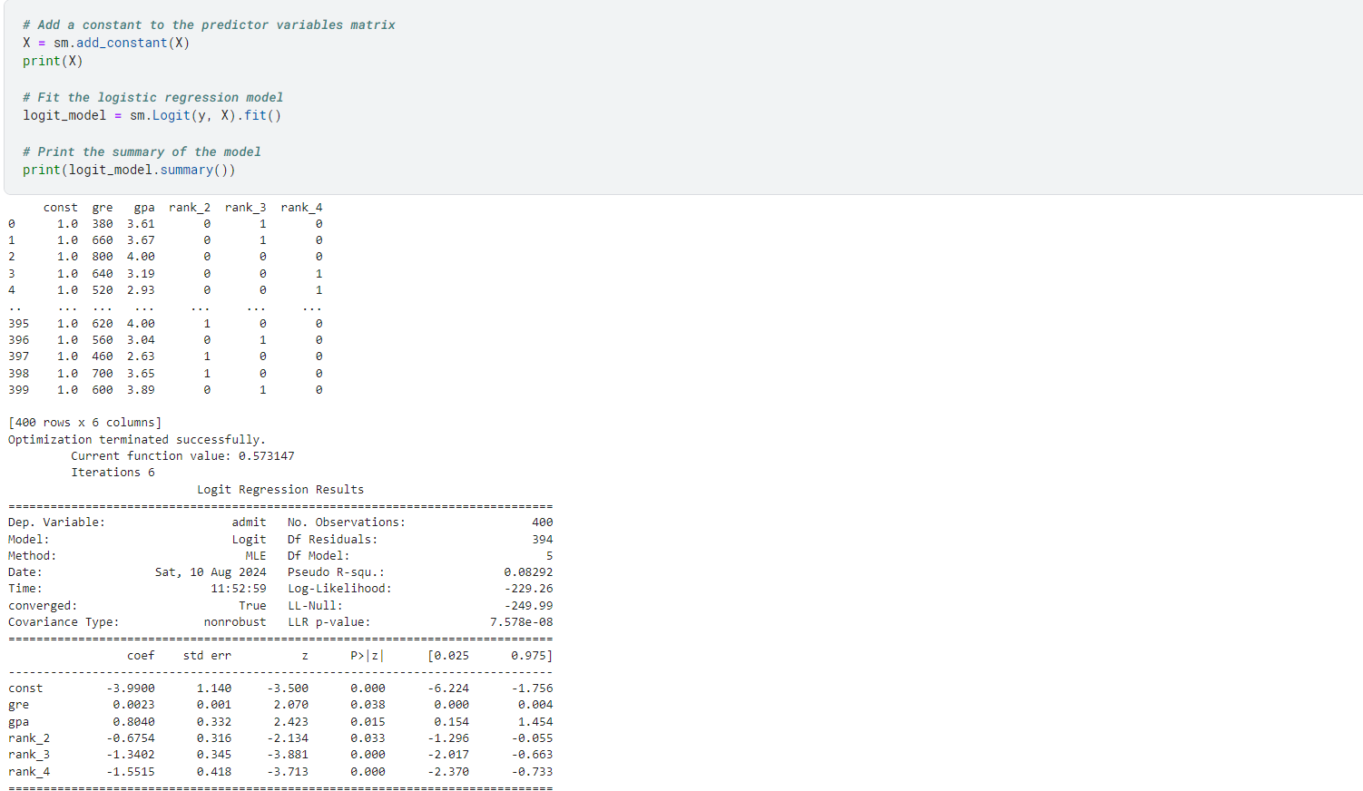 Logit Model